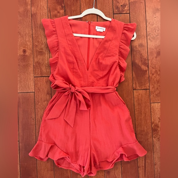 Lover and Friends Jill Romper - coral - Picture 3 of 8